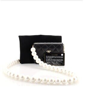 Chanel Pearl Strap Clutch